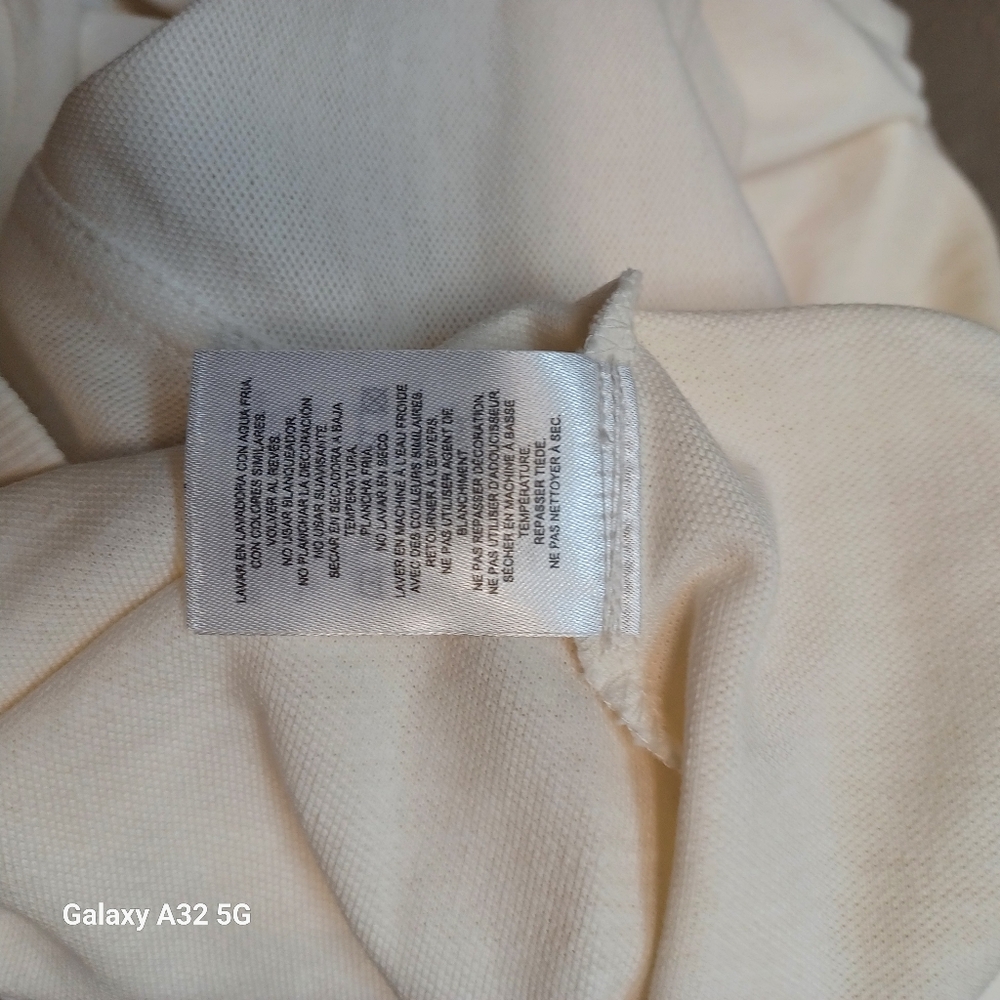 Fila Off-Cream  Cropped Hoodie Size S - Picture 10 of 13